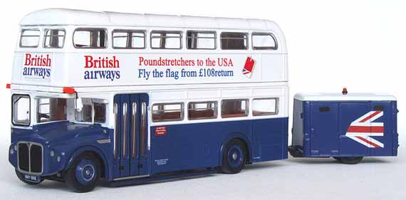 British Airways Routemaster with trailer